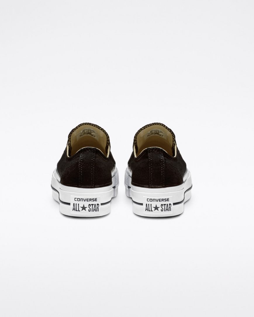 Women's Converse Chuck Taylor All Star Lift Canvas Low Top Platform Shoes Black / White | AU 819E0H